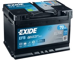 Exide EFB 12V 70Ah - Loodzuur - EFB - EL700