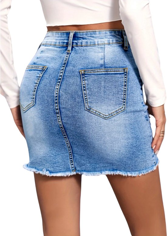 Jupe en jean Bovista - Rok - Jupe en jean pour femme - Denim - Robe en jean - M