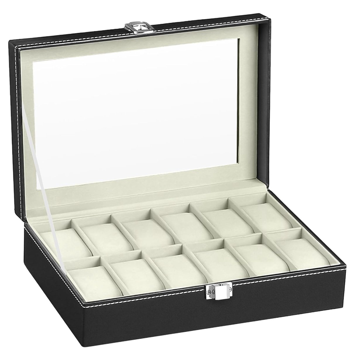 Horlogedoos met 12 vakken - Elegant opbergmeubel voor horloges