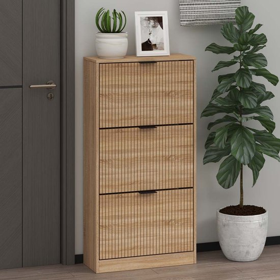 Meuble à chaussures Milton & Oldbrook Lucca – 3 niveaux en bois