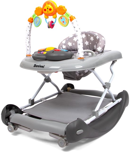Baninni 5-in-1 Loopstoel Maya Grijs van Baninni — afbeelding 2