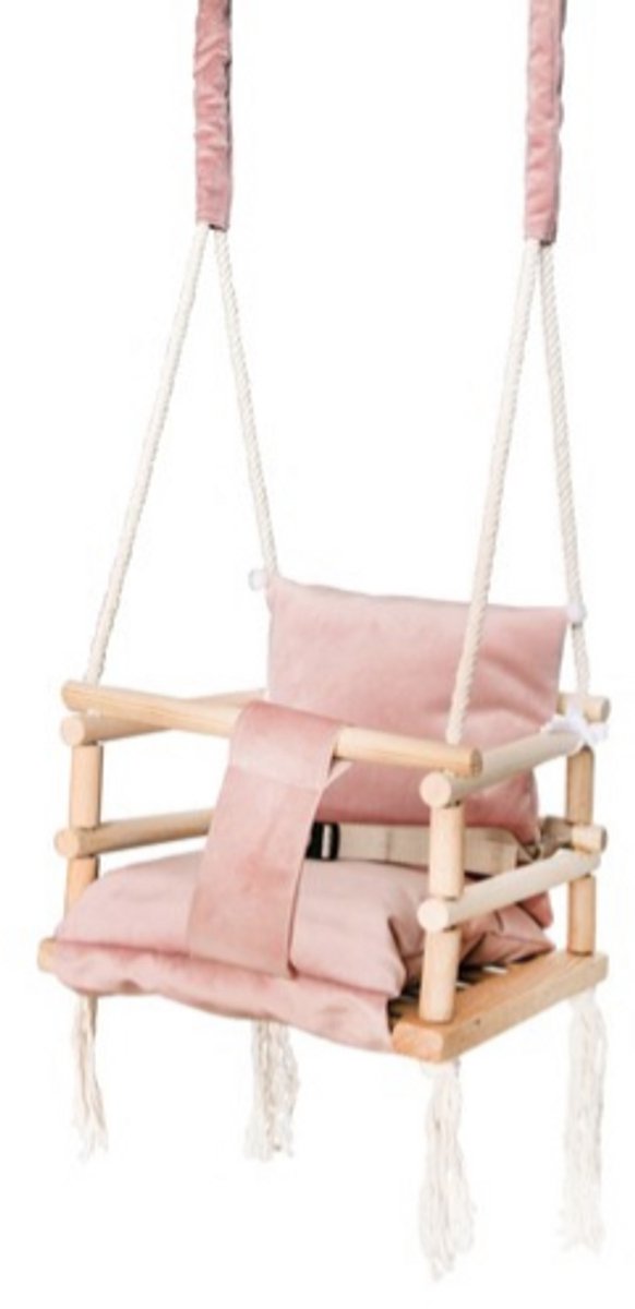 HMWR TRADING Meegroeischommel - Roze 3-in-1 schommel voor baby & peuter - Vanaf 8 maanden