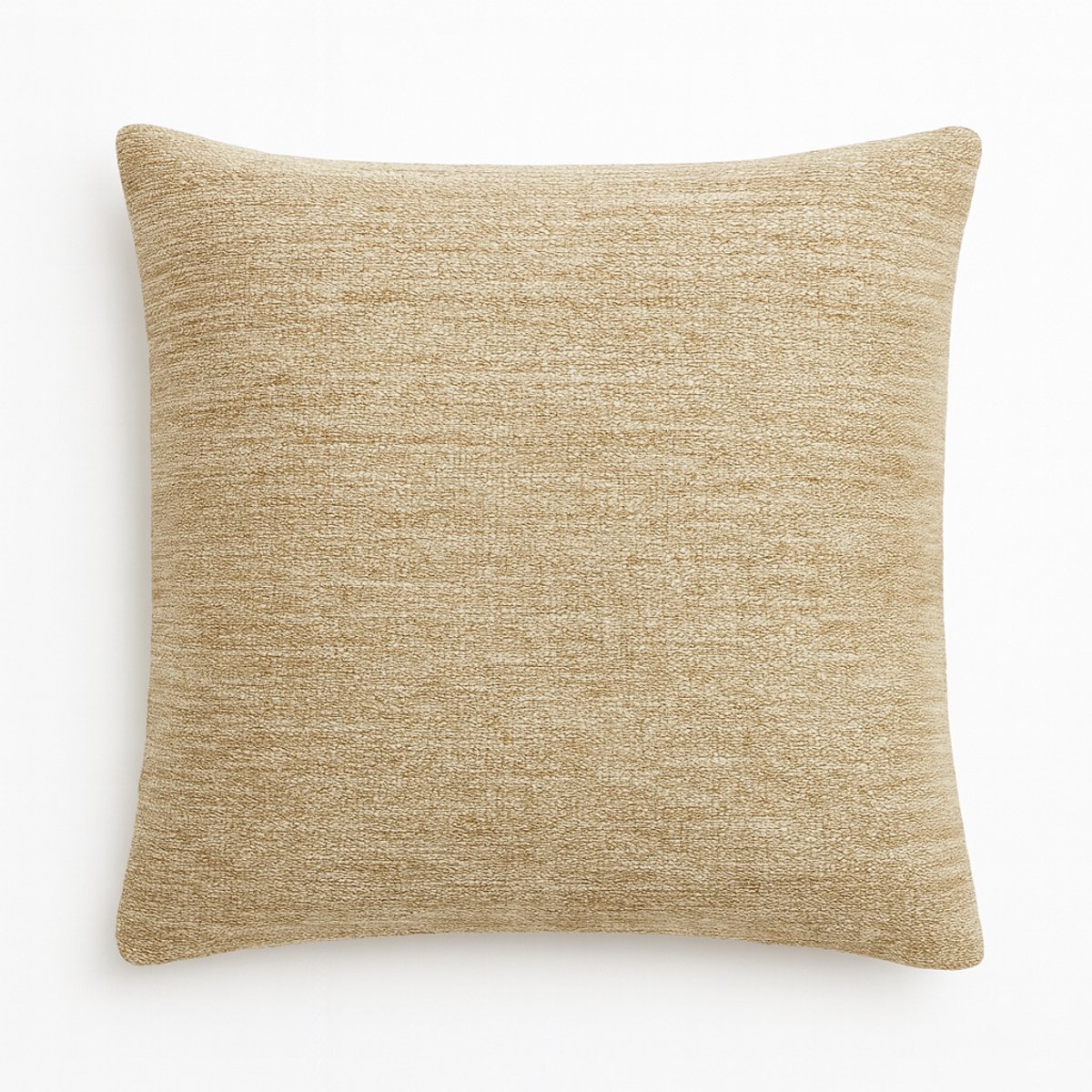 Handgemaakte Egyptische Wol Kussenhoes 40x40 cm – Beige – Met Rits – Exclusief Binnenkussen