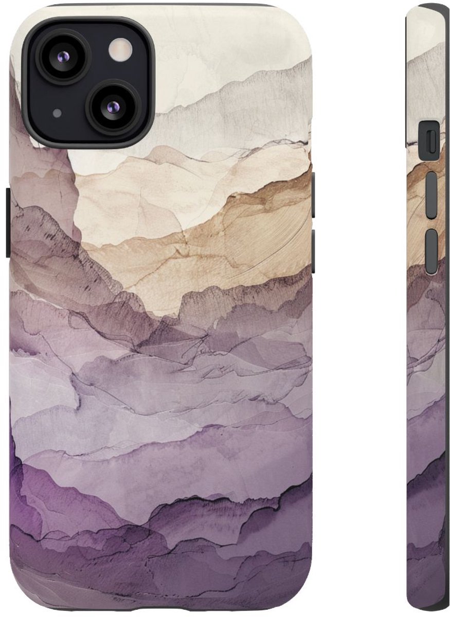 Gelaagde Abstracte Geologie Kunst – Telefoonhoesje Geschikt voor iPhone 13