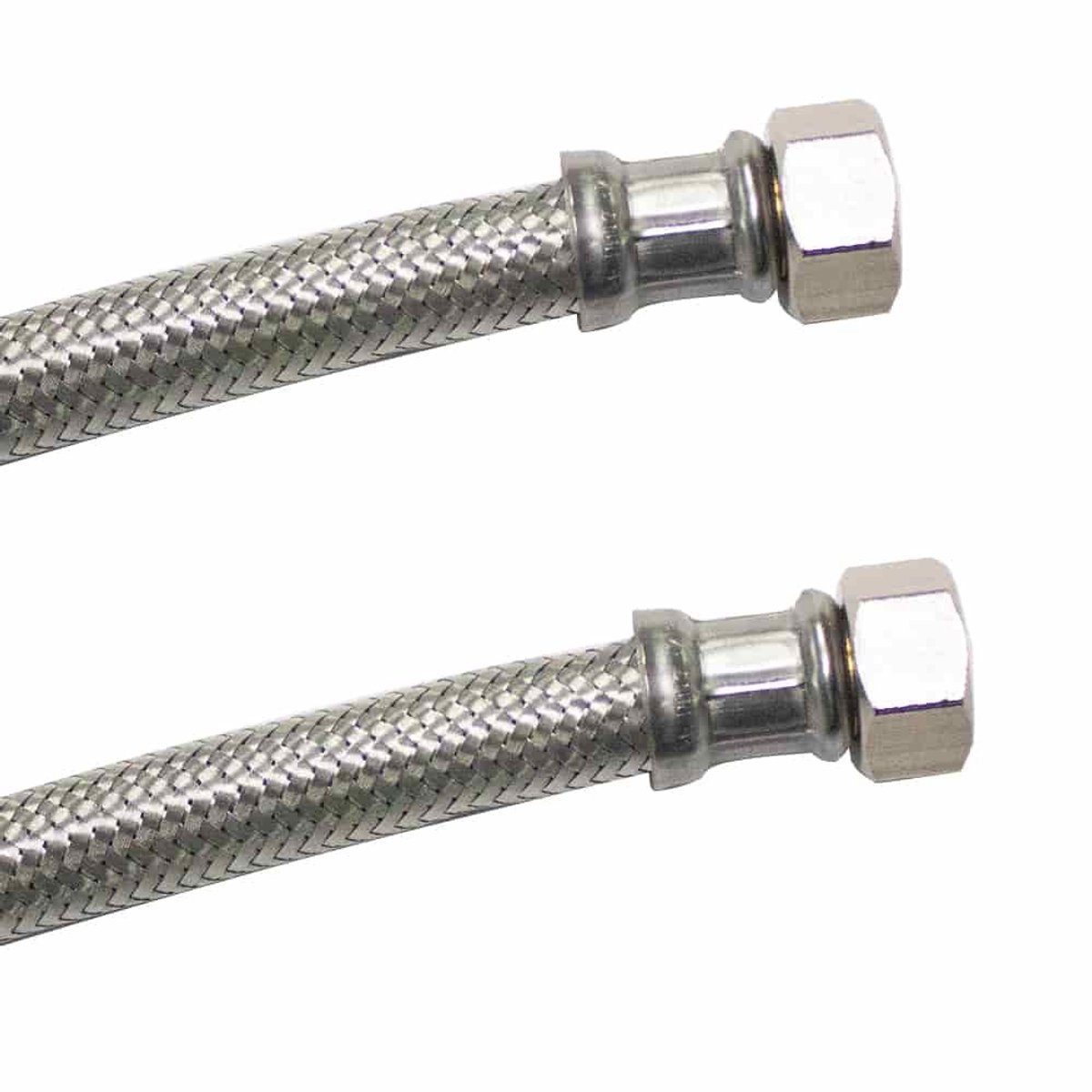 Flexibele waterslang 3/4 inch, DN13, RVS omvlechting, Drinkwater