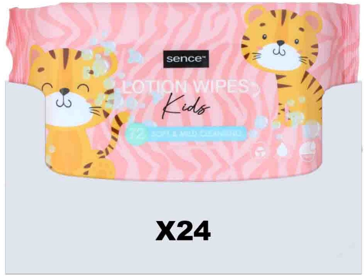 Sence Baby Kids Wipes Lotion billendoekjes | 1728 stuks