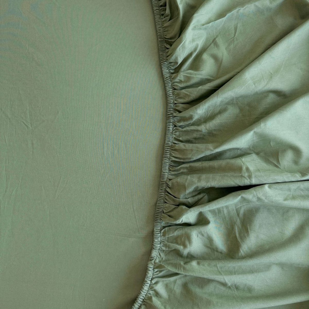 kayori Kai Splittopper Hoeslaken Katoen - 180x210-220cm - Groen