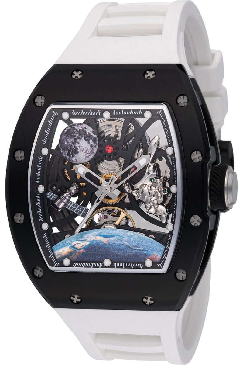 Invicta S1 Rally 49010 Heren Horloge - Waterdicht - Analoog - Automatisch Uurwerk - Roestvrij Staal met zwarte Wijzerplaat - 41mm