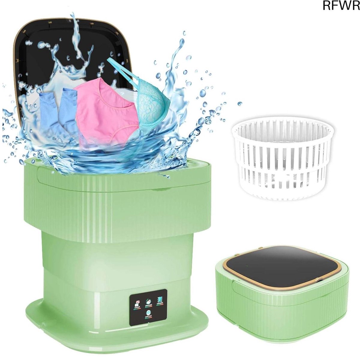 RFWR Campingwasmachine 13L - Draagbare Mini-wasmachine voor Ondergoed en Babykleding, Ideaal voor Reizen en Camping