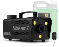 Rookmachine met LED’s - BeamZ S553L - Set met 5 liter vloeistof - Voor Halloween - RGB LED’s - 550W
