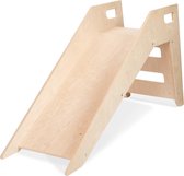 Houten glijbaan kinderen - 146x73x46 - Blank hout
