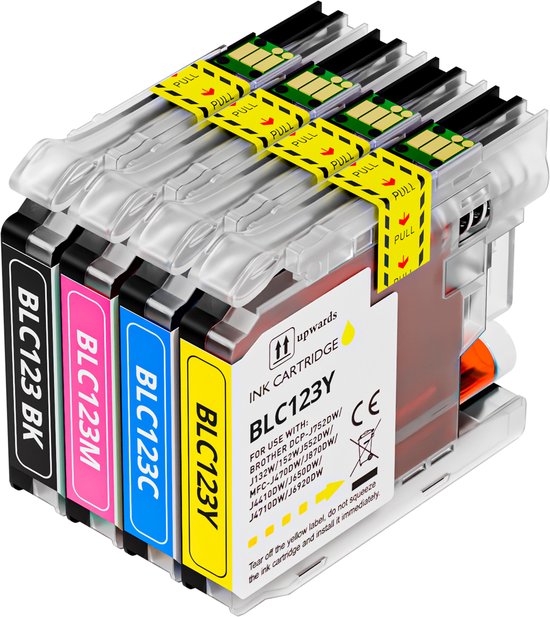 Boxstuff inkt geschikt voor Brother LC123 - Multipack Zwart en Kleur ...