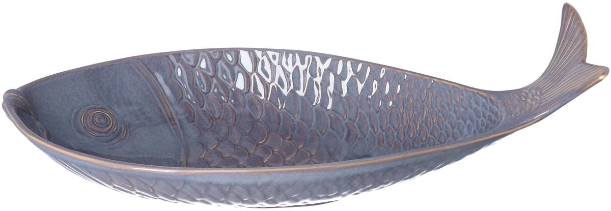 Gresnovo - Schaal Vis Gris d'Orage 40x19cm - Schalen