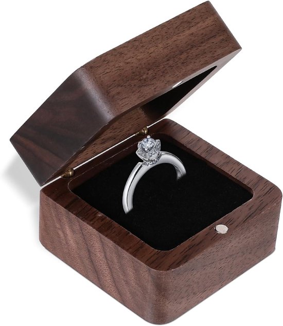 14K witgouden verlovingsring diamant Snowdrops H100 | -NL