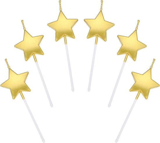 Allecto Plus - Gouden ster Kaarsen 36 stuks voor Feestdagen en Decoratie