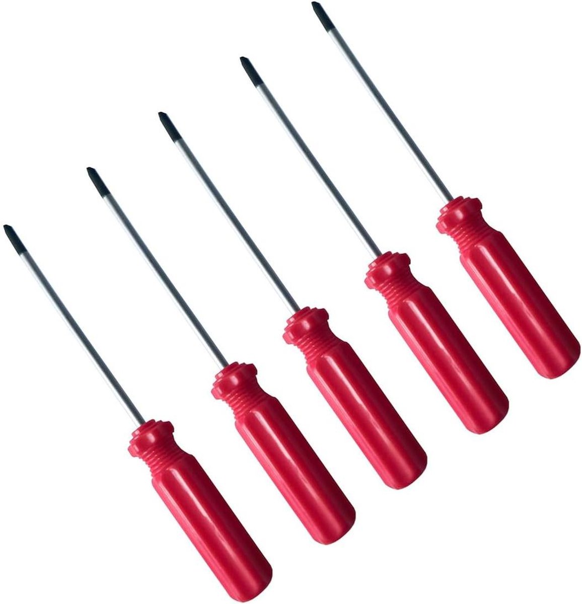 5-pack Triwing schroevendraaierset met magnetische punt en kunststof handvat - handige Y0 30 mm schroevendraaiers.