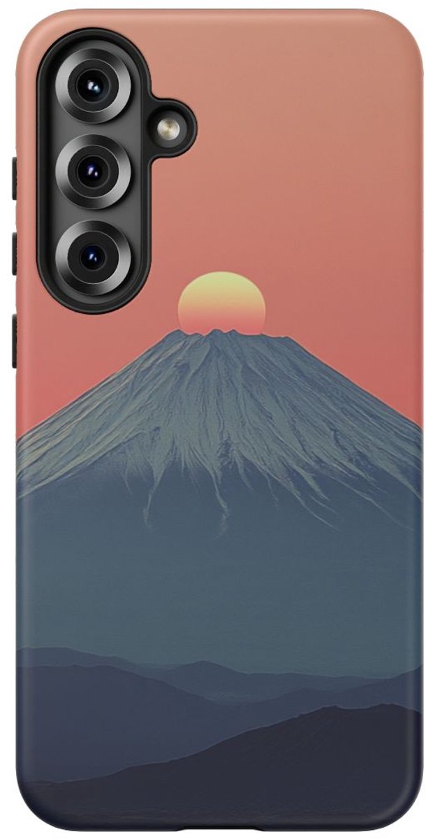 Mount Fuji bij Zonsondergang – Telefoonhoesje Geschikt voor Galaxy S25 Plus