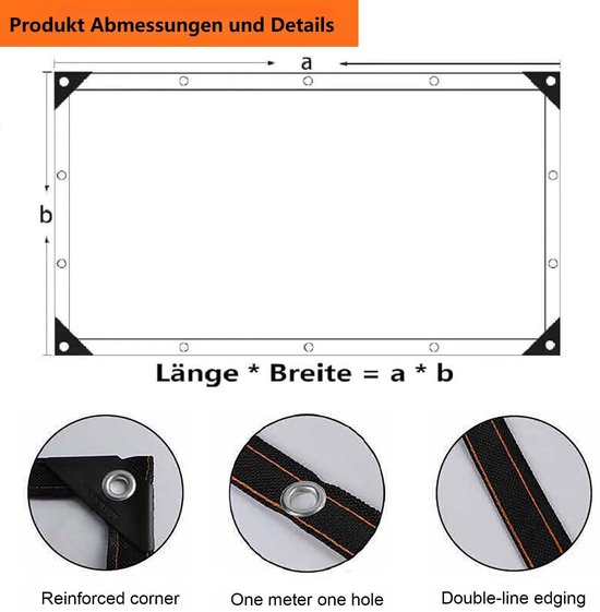 Carpoint Afdekzeil aanhanger 2575x1345x50mm