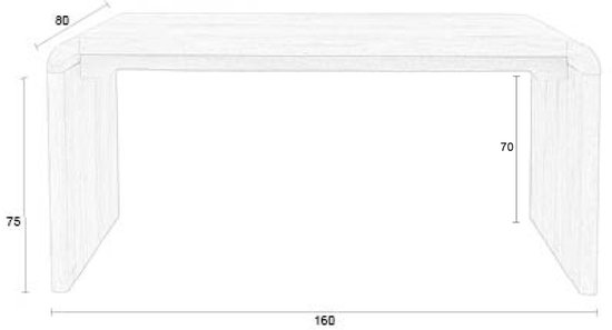 Table Zuiver Brave - Marron