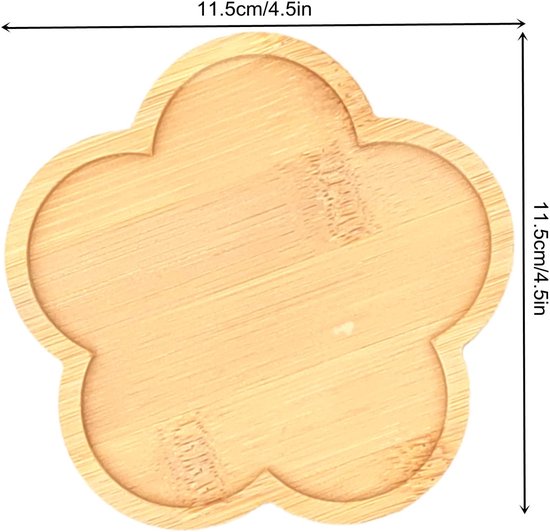 12 stuks 10 cm bamboe onderzetters, mozaïek
