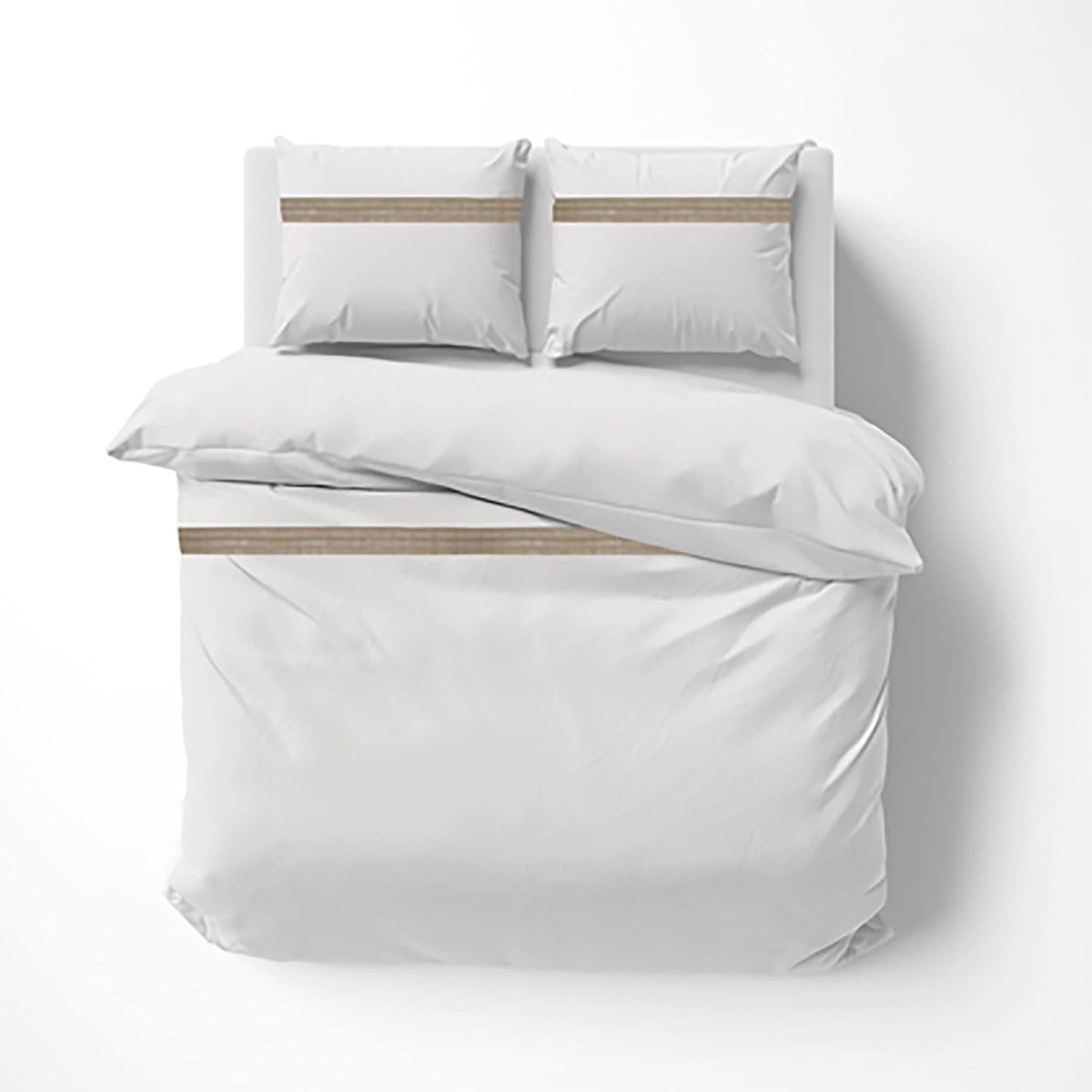 100% katoenen 3-delige beddengoedset – Dekbedovertrek + kussenslopen 63x63cm – Laly