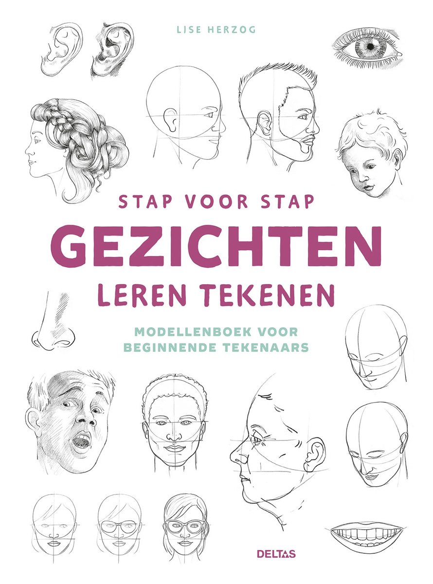 Omslag van Stap voor stap gezichten leren tekenen