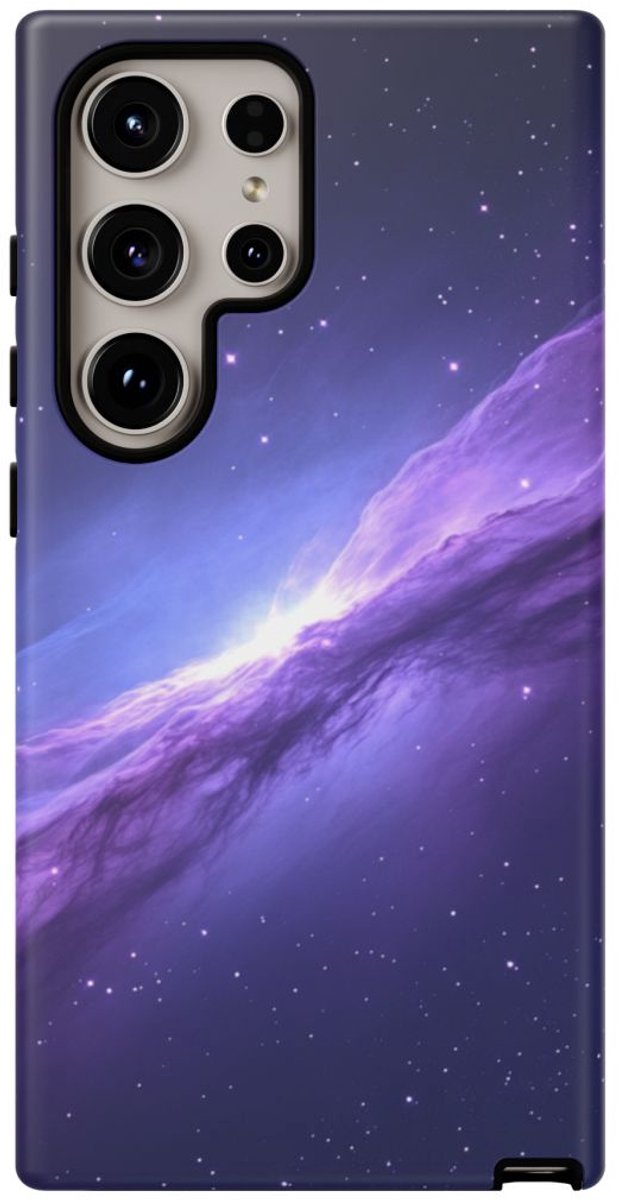 Paarse Kosmische Nevel in de Ruimte – Telefoonhoesje Geschikt voor Galaxy S24 Ultra