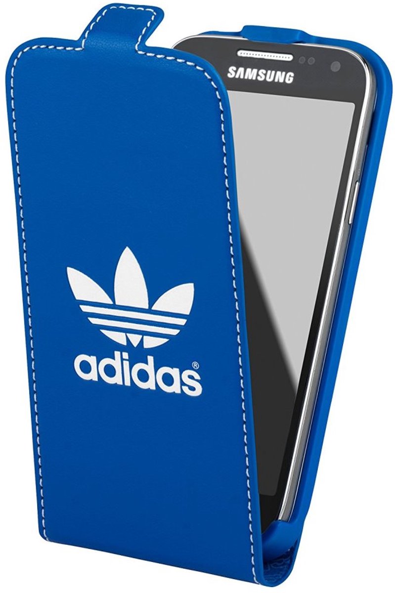 Adidas flip case Samsung Galaxy S4 Mini - blauw