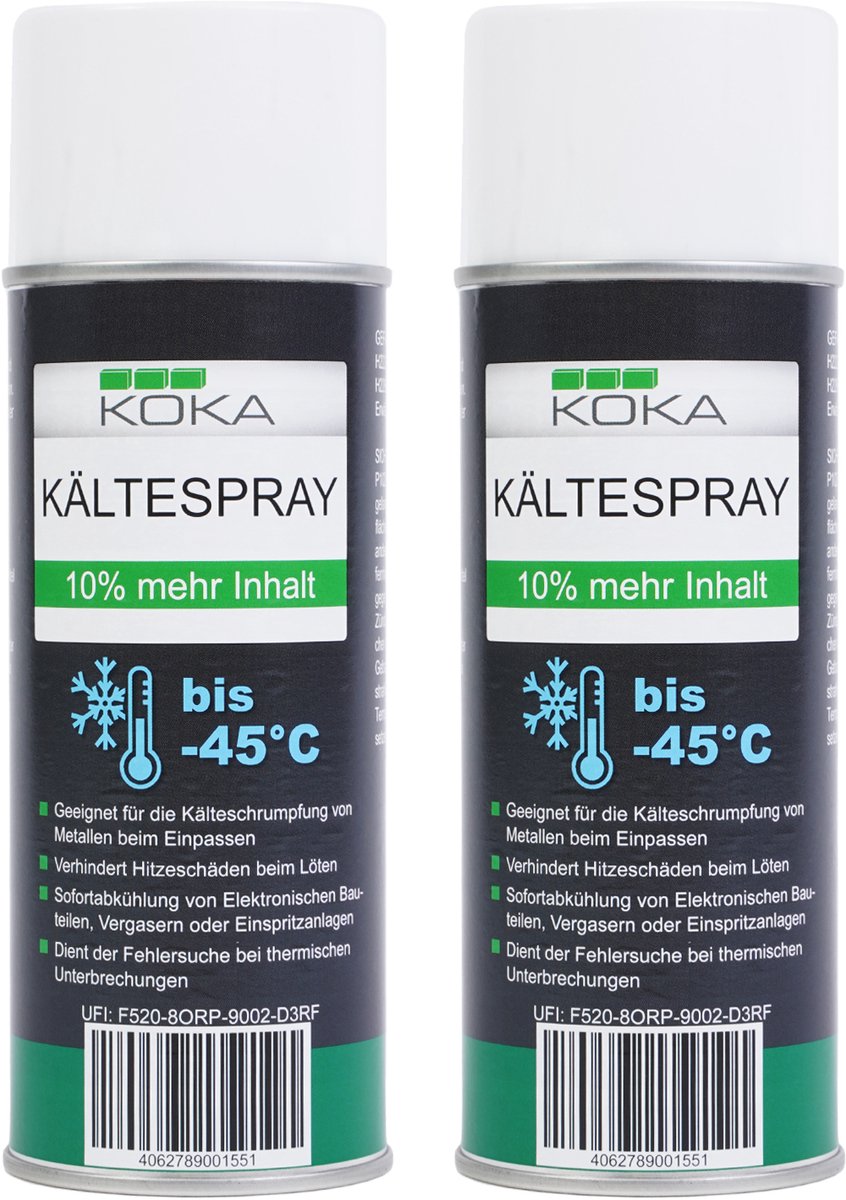 2x koude spray tot -45°C