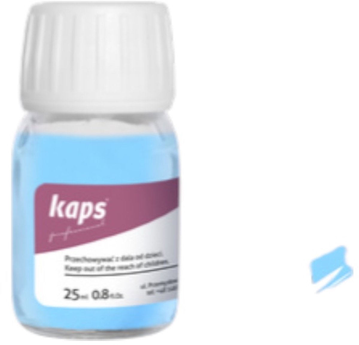 Kaps super color leer & kunstleer verf inc.cleaner - (121) Blauwe Lucht - 25ml