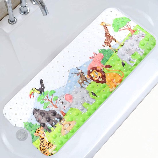 Tapis de bain antidérapant, 40 x 100 cm, doux et confortable, avec