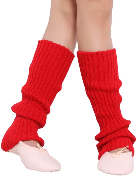 Jambières rouges - Jambières - Chauffe-mollets - Élastique - Rouge - Taille unique - 1 paire - CHPN
