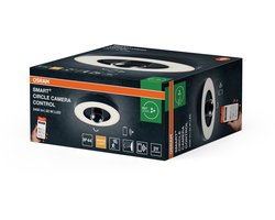 OSRAM SMART+ buiten wand- & plafondlamp + camera, warm witte LED-lamp (3000K), hoogwaardige polycarbonaat behuizing in donkergrijs, geïntegreerde speaker, geheugenkaart, slimme WiFi-technologie