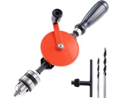HSEAMALL Hand Drill Manual Crank Drill 1.5-10mm Capacity Double Pinions Hand Drill for Wood, Plastic, Acrylic, PCB, Punching