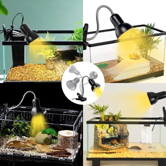 Schildpadwarmtelamp 50 W - warmtelamp - reptielen - terrarium - UVA - UVB-warmteverwarming - slang - hagedis - enz van Merkloos	 — afbeelding 5