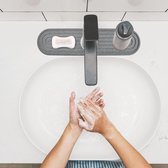 Kraanmat voor gootsteen, U-vormige diatomeeënaarde sneldrogende steen, super absorberende gootsteenbeschermer, voorkomt vochtophoping, antislip spatbescherming voor keuken, badkamer (wit, 60 x 10 cm Kraanmat voor gootsteen, U-vormige diatomeeënaarde sneldrogende steen, super absorberende gootsteenbeschermer, voorkomt vochtophoping, antislip spatbescherming voor keuken, badkamer (wit, 60 x 10 cm