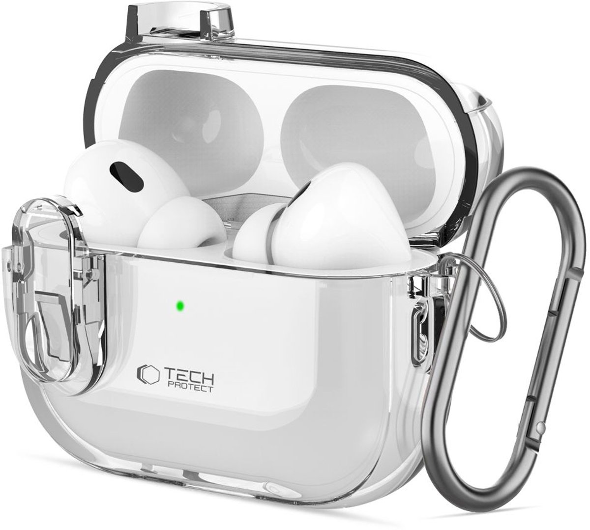 Tech-Protect Slim Haakhoesje Voor Apple Airpods Pro 1/2 Hoesje Met Ritssluiting