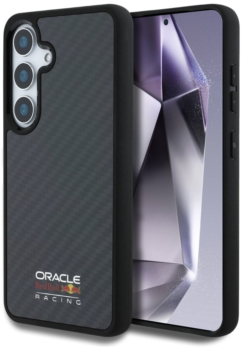 Red Bull Magnetische Hoes Voor Samsung Galaxy S25 Echte Koolstofvezel Met Bescherming
