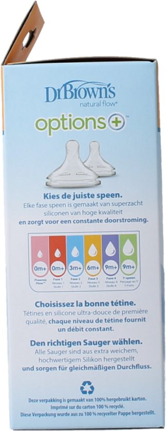 Dr. Brown's Options+ Anti-Colic Babyfles - Brede halsfles - 150ml