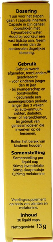 Shiepz Nachtrust 5 in 1 - Slaapmutsje helpt te ontspannen en geeft ontspanning dat helpt om lekker te slapen* - 30 liquid caps