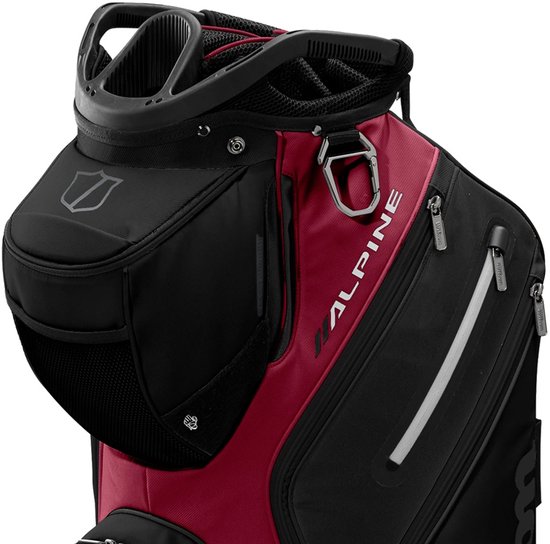 Wilson Alpine Cartbag 2025 - Zwart Rood van Wilson — afbeelding 3
