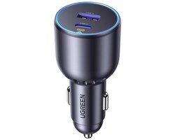 UGREEN Sigarettenaansteker USB C 63W 45W+18W Autolader USB C 12V PPS Compatibel met iPhone 17/17 Pro/17 Pro Max/16/15/14/13/12, MacBook Air, S24/S25, GPS-navigatie