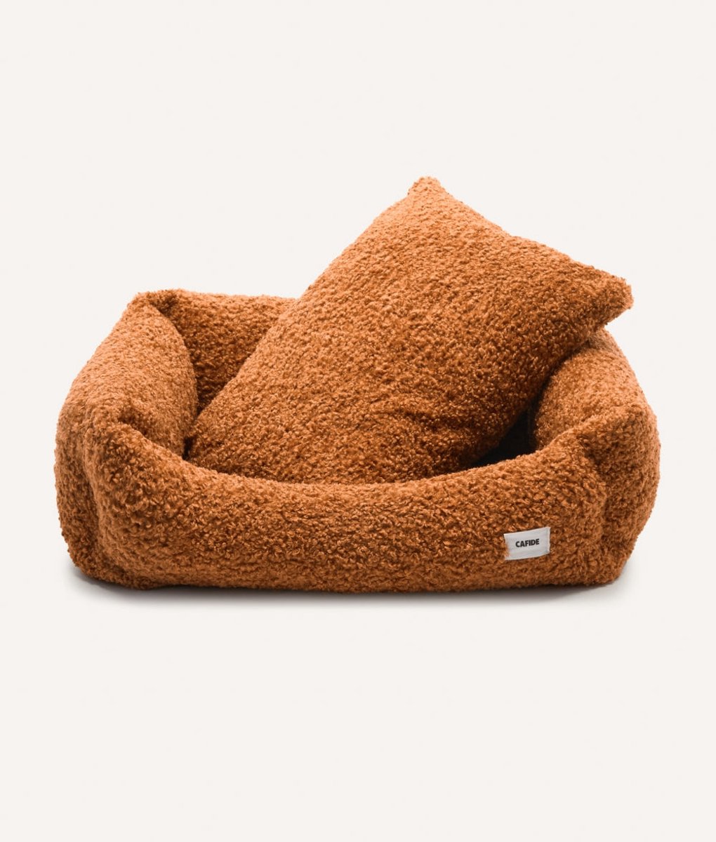 Comfortabele hondenmand van fleece – Mosterdkleur – Zacht, wasbaar, afritsbaar & anti-slip – Snozy