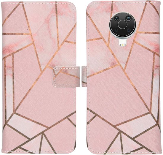 iMoshion Design Softcase Book Case Nokia G10 / G20 Case - Pink Graphique
