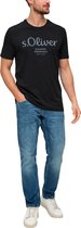 S'Oliver Men-T-shirt--99D1 GREY/BLACK-Maat XL