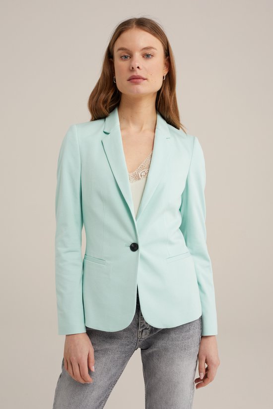 WE Fashion Dames getailleerde jersey stretch blazer