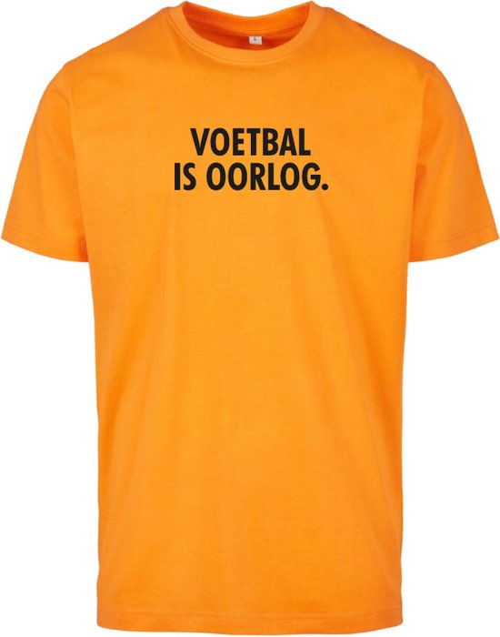EK kleding T-shirt oranje 3XL - Voetbal is oorlog - soBAD.| Oranje shirt dames | Oranje shirt heren | Oranje | EK | Voetbal | Nederland