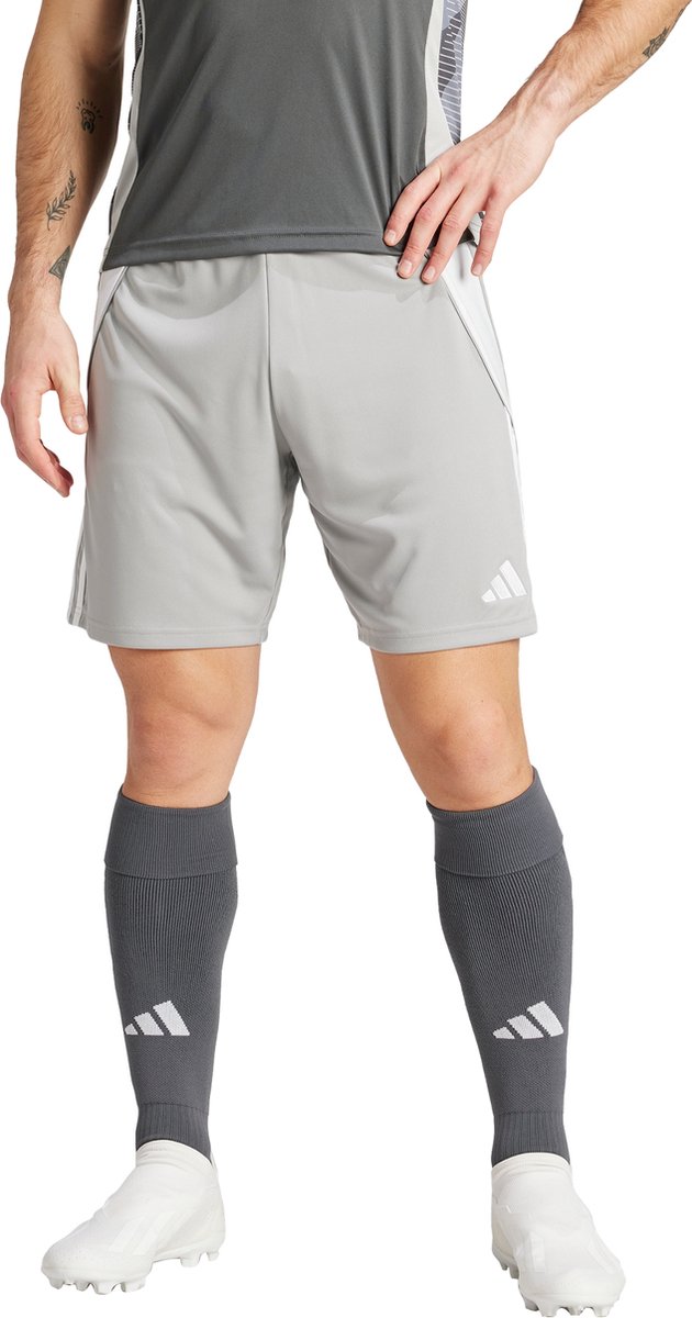 630x1200.jpg adidas Performance Tiro 24 Short - Heren - Grijs- S - Afbeelding 1
