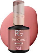 Pink Gellac Roze Gellak Nagellak 15ml - Gel Nails - Gelnagel Producten - Gel lak - 251 Nude Pink
