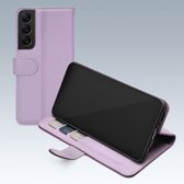 Mobilize Telefoonhoesje geschikt voor Samsung Galaxy S22 Hoesje | Mobilize Premium Gelly Wallet Bookcase Portemonnee | Pasjeshouder voor 3 Pasjes | Telefoonhoesje voor Pinpas / OV Kaart / Rijbewijs - Paars